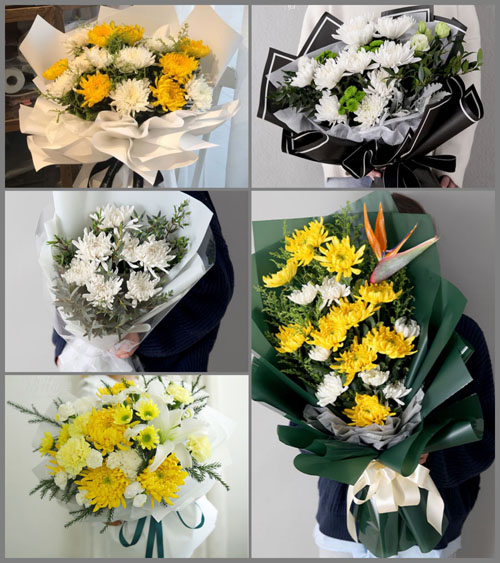 河南商丘梁园区双八镇白事花束代送